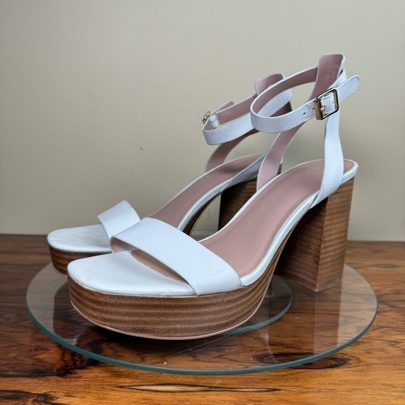 Nordstrom Anita Ankle Strap Platform Sandal in Ivory - Picture 3 of 16